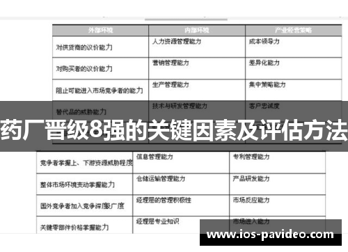 药厂晋级8强的关键因素及评估方法